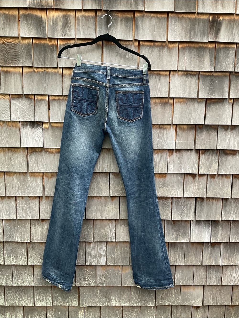 Tory Burch Dark Blue Bootcut Jeans - Picture 2 of 6